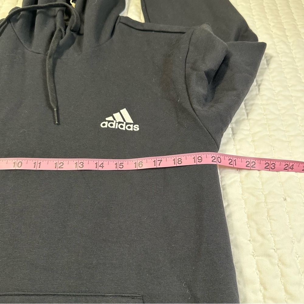 NWT Adidas Feel Cozy Pullover Fleece Hoddie in Black Size M - Picture 5 of 15
